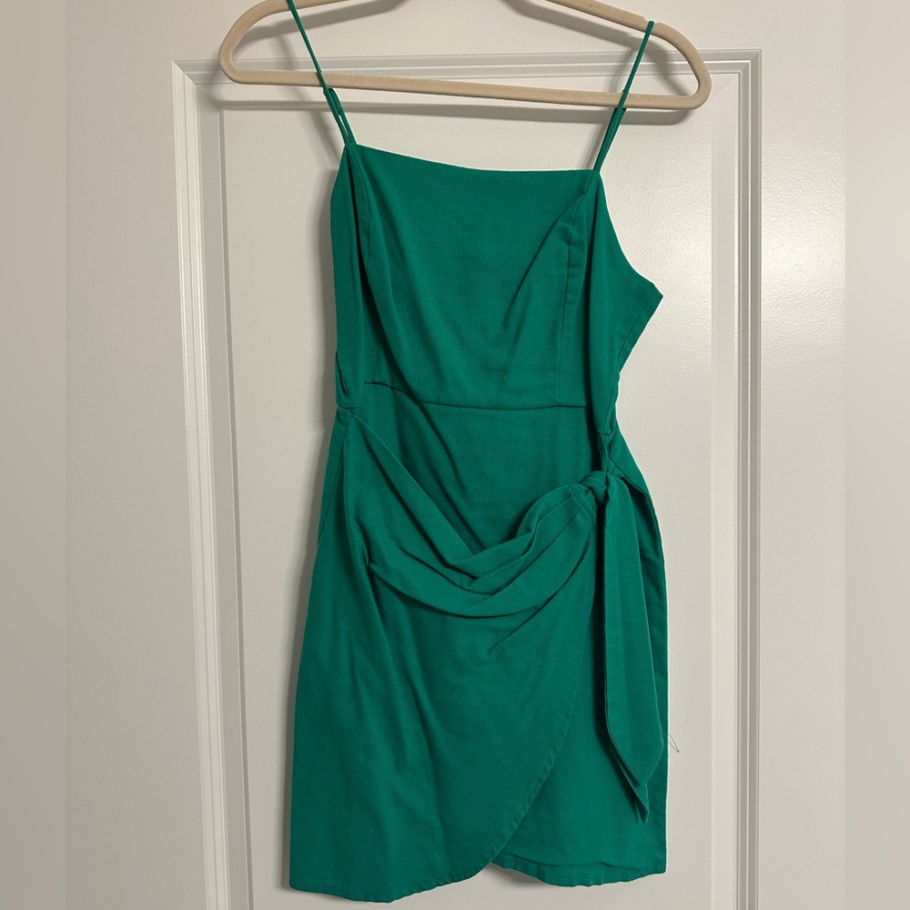 Essue Green Mini Dress